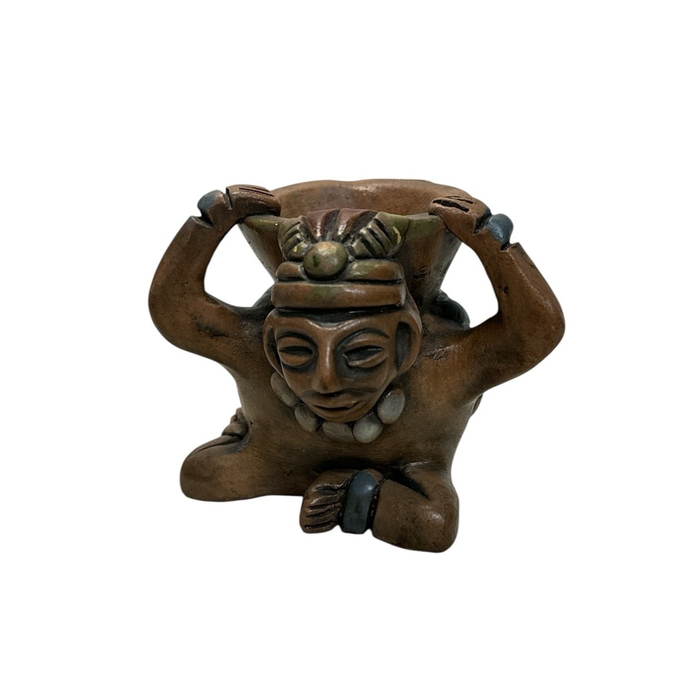 Vintage Brown Ceramic Vase